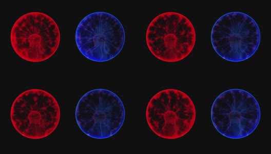摘要:具有闪电效应的蓝、红能量等离子体球高清在线视频素材下载