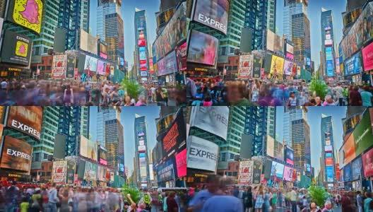 纽约的时代广场高清在线视频素材下载