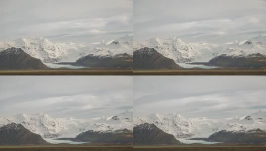 延时摄影:冰岛Skaftafell冰川国家公园高清在线视频素材下载