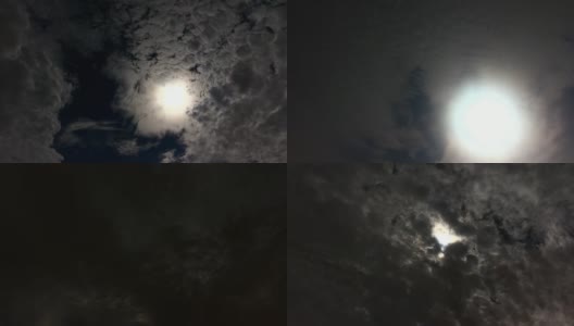 夜晚的云-(延时)高清在线视频素材下载