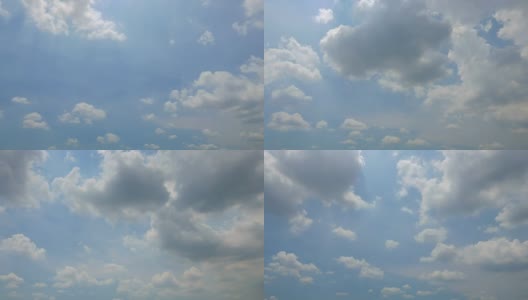 Time-lapse Moving cloud on blue sky高清在线视频素材下载