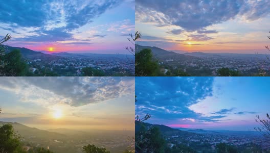 巴塞罗那的Collserola山日出高清在线视频素材下载