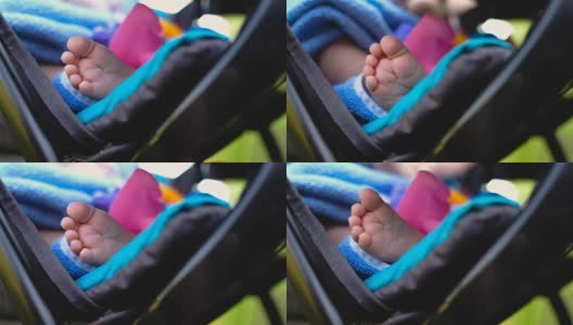 宝宝的脚，特写高清在线视频素材下载