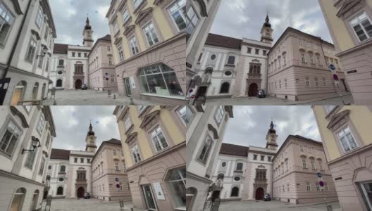 林茨历史中心，Landhaus高清在线视频素材下载