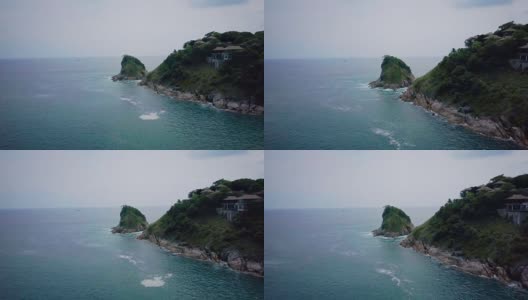 天空中美丽的日出在海面上闪闪发光。普吉岛,泰国高清在线视频素材下载