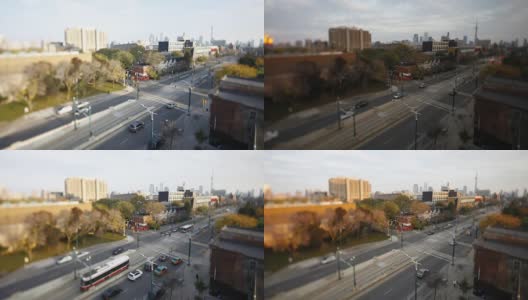 多伦多的十字路口高清在线视频素材下载