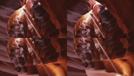 上羚羊峡谷全景倾斜高清在线视频素材下载