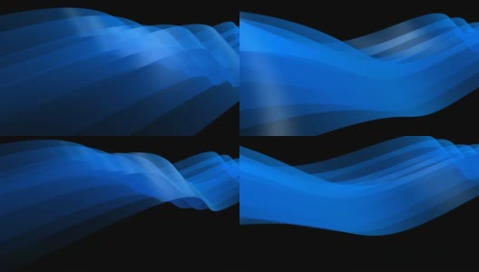 可循环的，抽象的蓝色动态元素3D高清在线视频素材下载