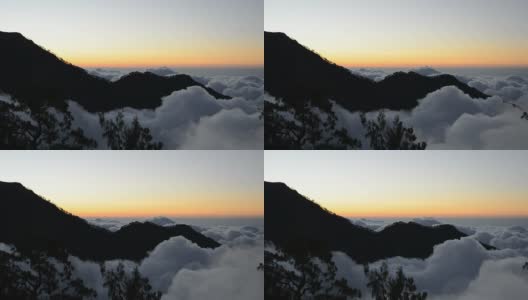 云下的润贾尼山高清在线视频素材下载