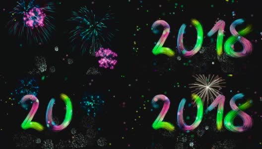 2018烟花，新年高清在线视频素材下载