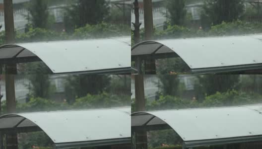 城市里的雨天高清在线视频素材下载