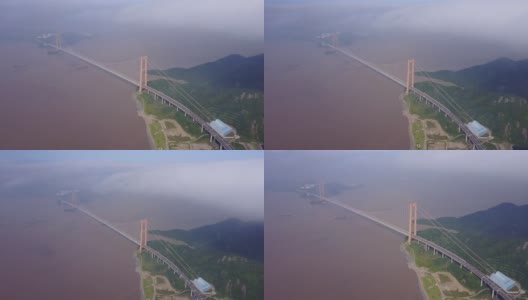 中国舟山西桥门大桥高清在线视频素材下载