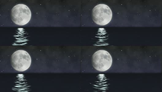 海边的月光高清在线视频素材下载