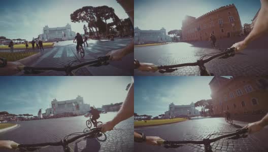 观点:在罗马骑自行车高清在线视频素材下载