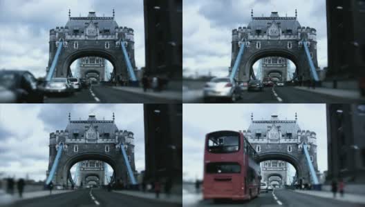 伦敦塔桥交通，延时(HD, PAL, NTSC)高清在线视频素材下载