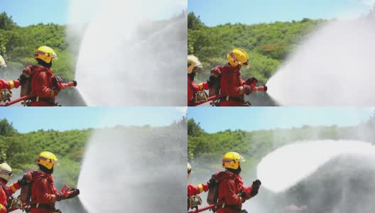高清:消防队员。高清在线视频素材下载