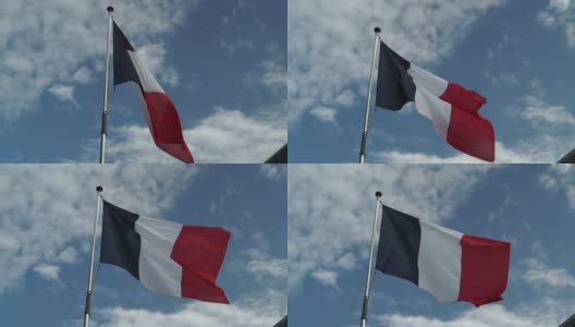 法国国旗高清在线视频素材下载