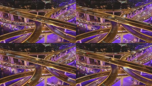 上海公路之夜高清在线视频素材下载