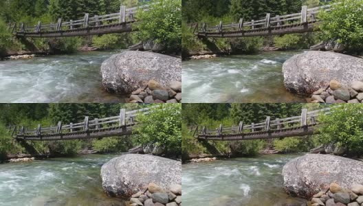 加拿大不列颠哥伦比亚省惠斯勒卡尤什溪高清在线视频素材下载