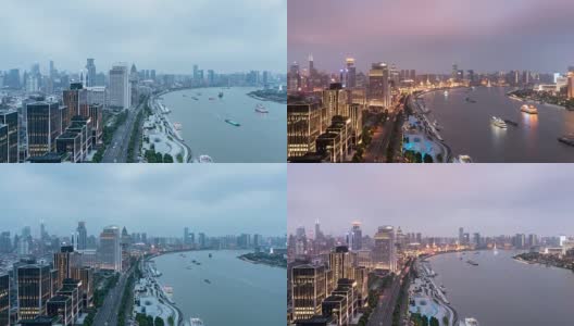 上海天际线景观/中国上海高清在线视频素材下载