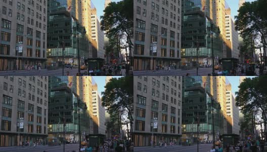 纽约曼哈顿的街道高清在线视频素材下载