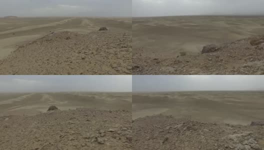 行走在伊朗的亚兹德沙漠高清在线视频素材下载