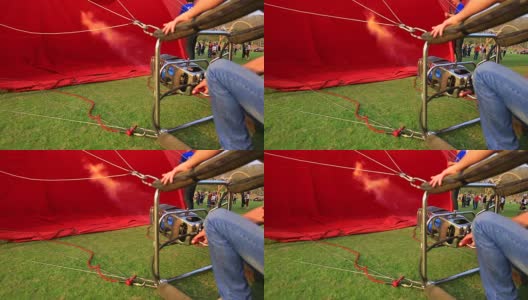 热气球膨胀高清在线视频素材下载