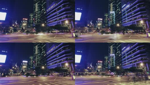 香港黄昏时分的交通高清在线视频素材下载