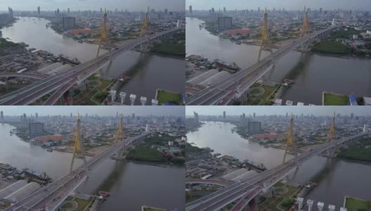 工业环路普密蓬大桥高清在线视频素材下载