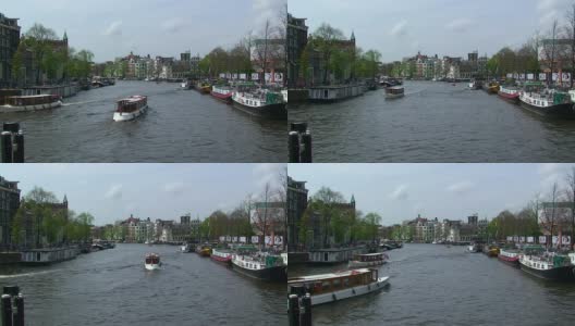 中央阿姆斯特丹运河高清在线视频素材下载