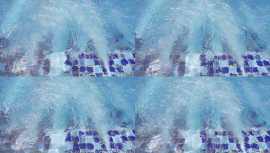 高清超级慢镜头:泡泡泳池和海浪高清在线视频素材下载