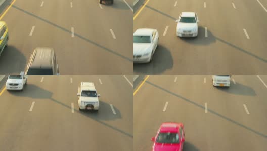 高速公路上繁忙的交通高清在线视频素材下载