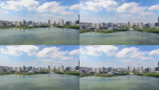 合肥的城市景观和天际线高清在线视频素材下载