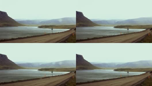 冰岛的超现实和雾蒙蒙的风景高清在线视频素材下载