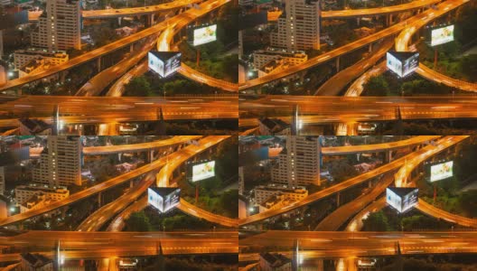 高速公路和高速公路俯视图高清在线视频素材下载