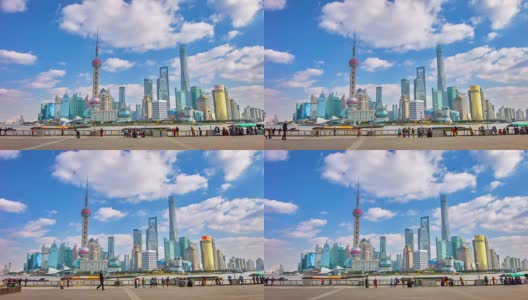上海浦东天际线高清在线视频素材下载