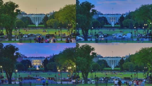 白宫从早到晚的时间流逝高清在线视频素材下载