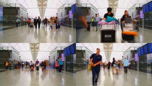 香港机场人满为患高清在线视频素材下载