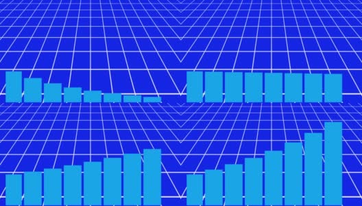 柱状图和折线图显示业务增长高清在线视频素材下载