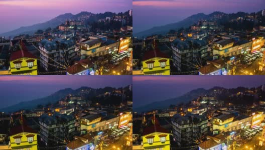 LD TL D2N大吉岭市景高角度拍摄高清在线视频素材下载