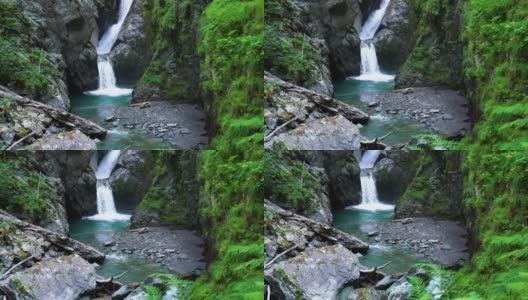 森林瀑布高清在线视频素材下载