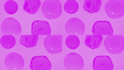 3d动画的未来粉红色液体。垂直视频高清在线视频素材下载