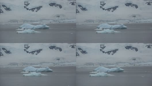 南极洲冰山的美丽景色高清在线视频素材下载
