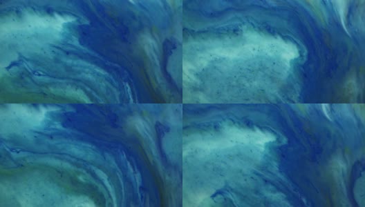 大理石抽象丙烯酸背景。蓝色大理石花纹艺术品纹理。高清在线视频素材下载