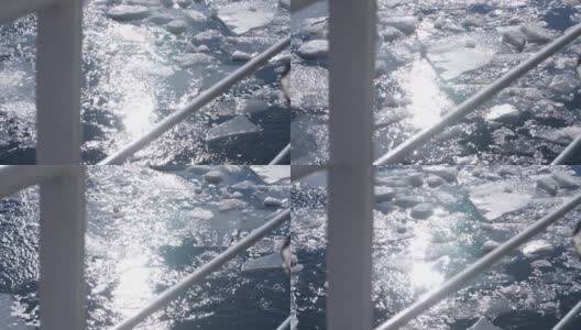 船在冰中航行高清在线视频素材下载