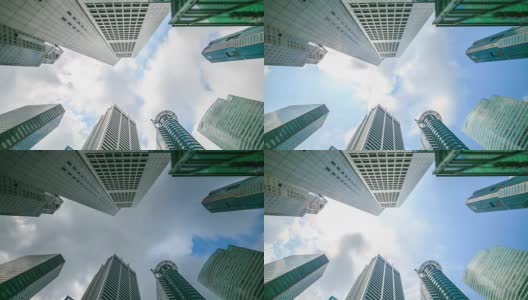 4K时光流逝:新加坡中央商务区高清在线视频素材下载