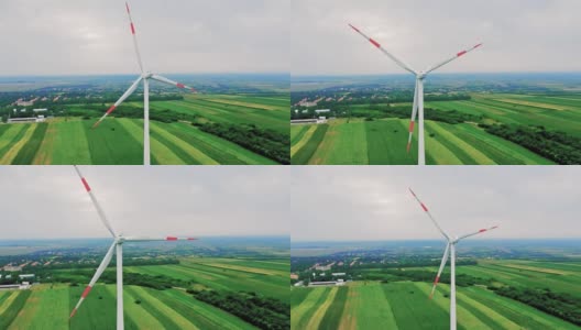 风能有望为欧盟可再生能源目标做出最大贡献。高清在线视频素材下载