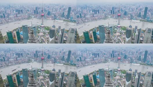 时间Lapse-Shanghai天际线高清在线视频素材下载