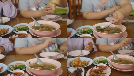 亚洲饮食-泰式食物高清在线视频素材下载