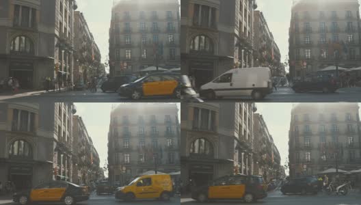 巴塞罗那哥特式街区(慢镜头)高清在线视频素材下载